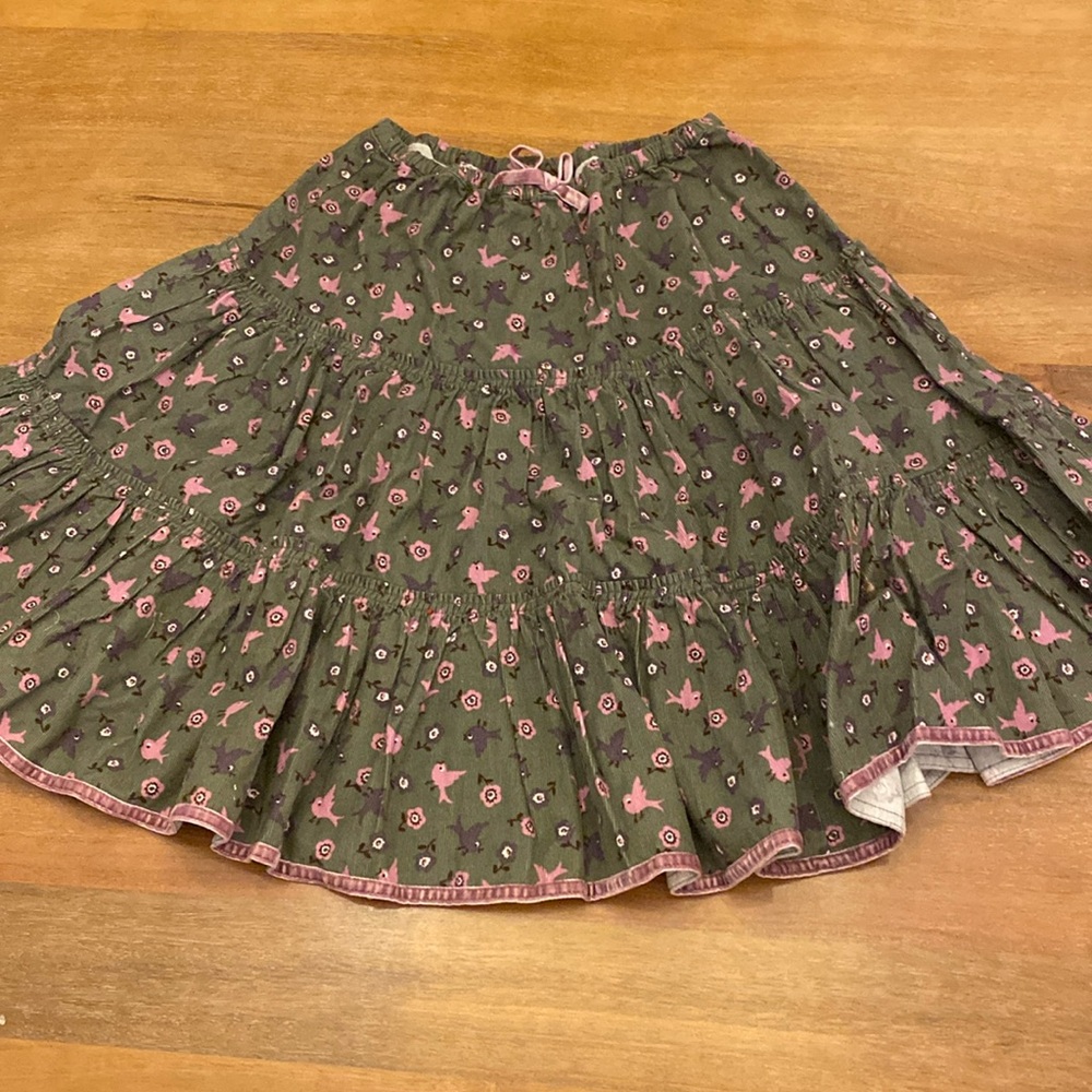 Mini Boden 9/10 cord twirly skirt